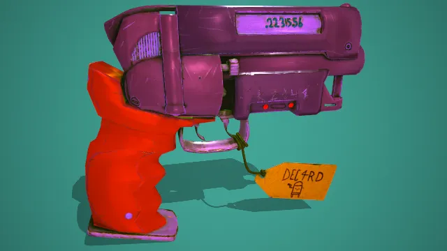 手枪 枪械 武器模型 pbr模型 游戏模型 