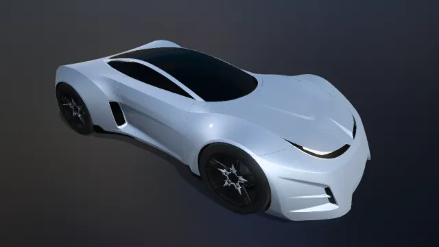 超跑 豪车 跑车 未来概念车 白色轿车
