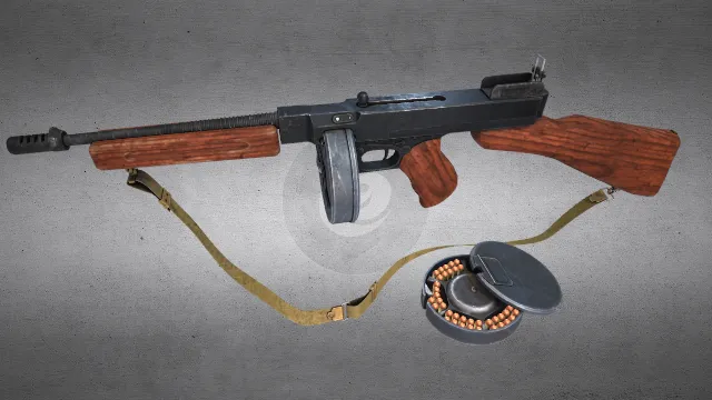 机枪 武器模型 pbr模型 游戏模型