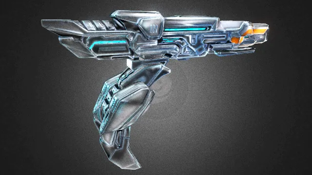 激光枪 枪械 武器模型 pbr模型 游戏模型 手枪