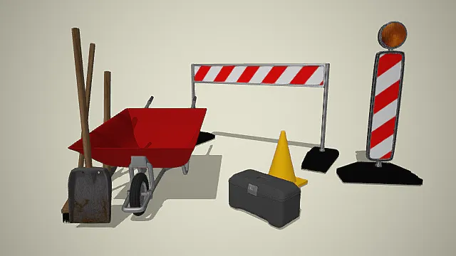 施工器械 3D模型