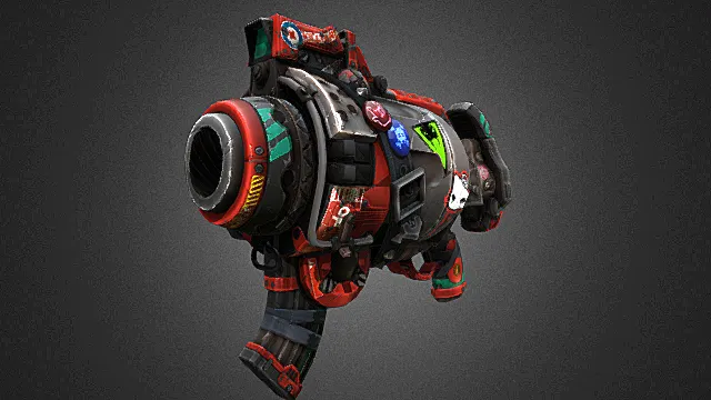 枪 冲锋枪 全息 科幻 做旧 大口径