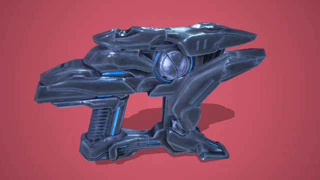 手枪 武器模型 pbr模型 游戏模型