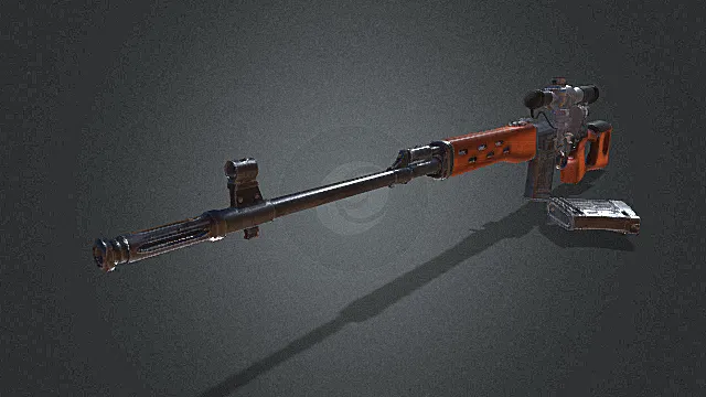 枪 步枪 狙击枪 瞄准镜 弹匣 仿真