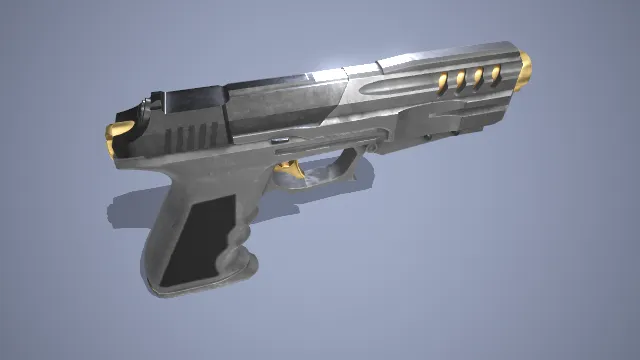 经典手枪 武器 模型 射击 战争 游戏