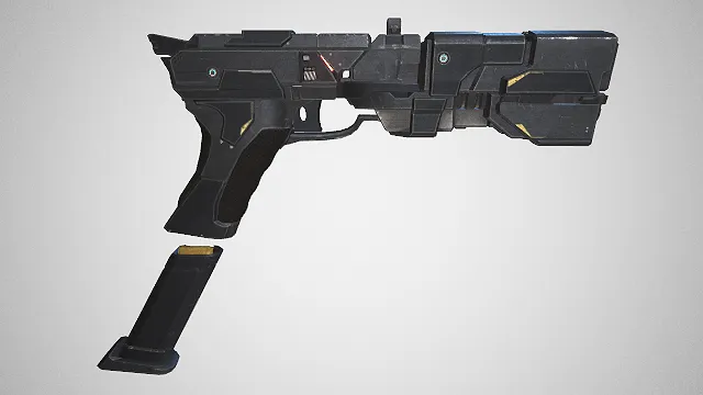 手枪 枪械 武器模型 pbr模型 游戏模型