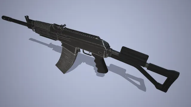 AKS突击步枪 游戏模型 枪械 军事 战争