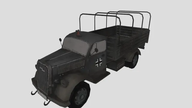 truck_black_5241 军事车辆 军车