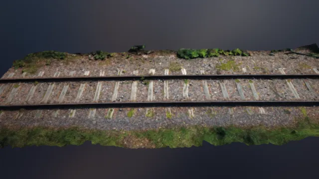 山路 铁路 轨道 写实 石子路