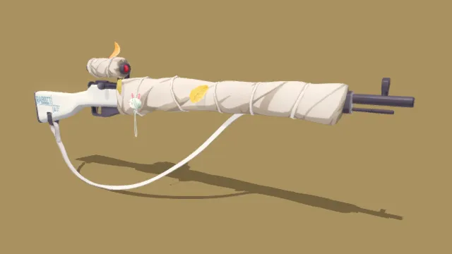 卡通 玩具枪 风格化 游戏 枪战 二次元 狙击枪