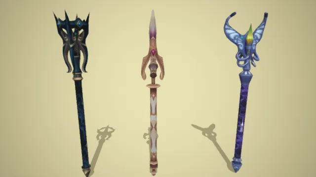 权杖 武器 道具 法杖 魔法道具 宝石杖 游戏装备