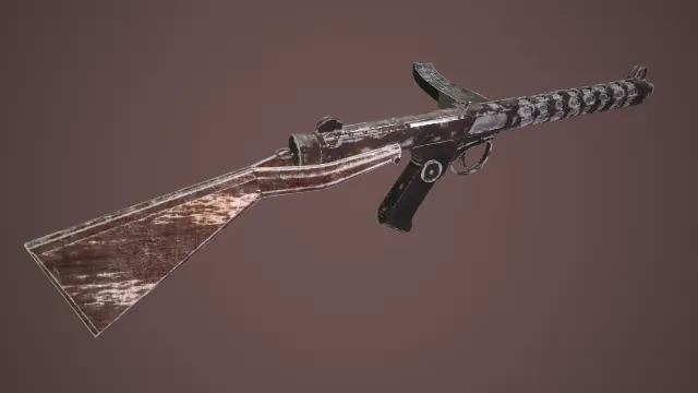 冲锋枪 武器模型 pbr模型 游戏模型