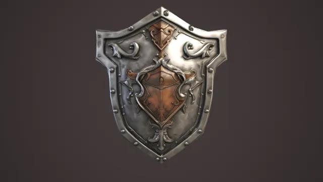 盾牌 武器模型 中世纪 pbr模型