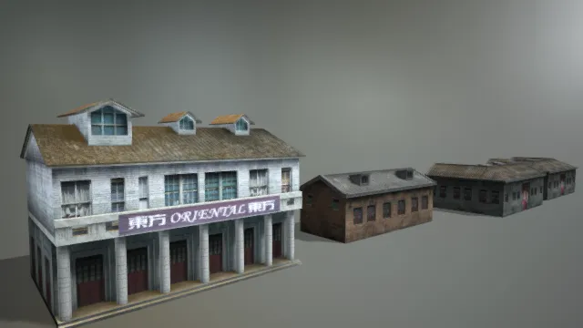 民国建筑 小区 居民楼 商业建筑 破旧建筑