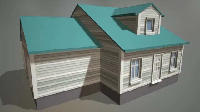 房屋 建筑 住宅 风格化建筑 二层小楼