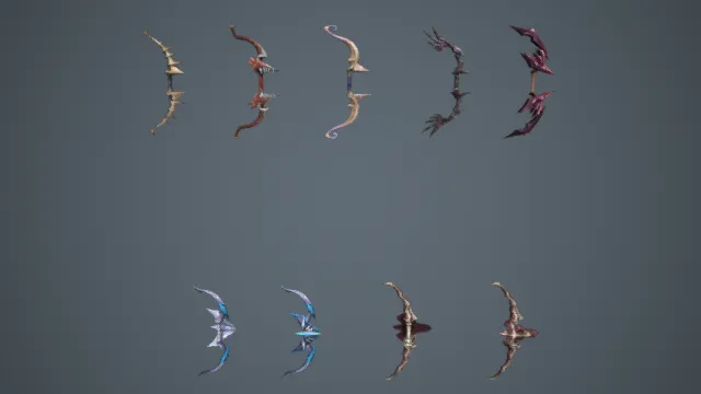 游戏装备 弓箭 武器 长弓 冷兵器 神器