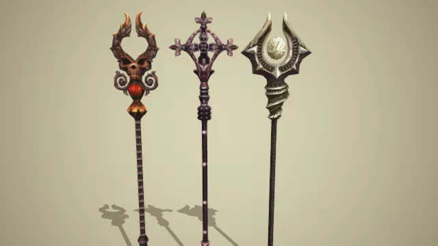 权杖 法杖 武器 游戏道具 魔法武器 装备