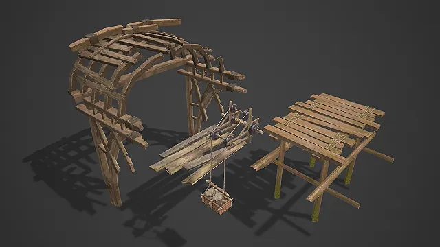 建筑工程木架子 木桥