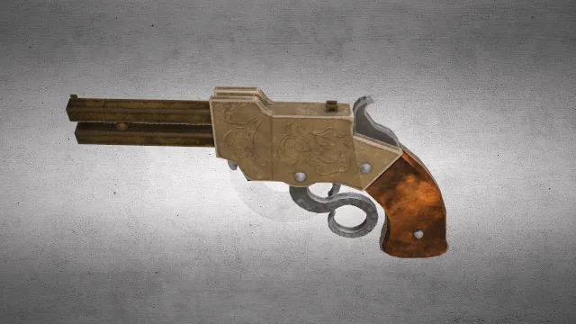 手枪 武器模型 pbr模型 游戏模型