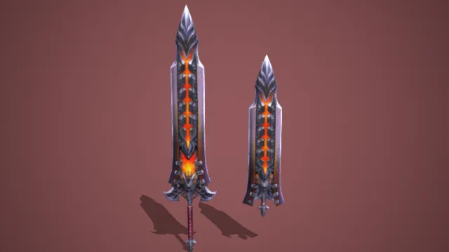 长剑 双刃剑 武器 短剑 道具 游戏装备库 多种不同剑的贴图