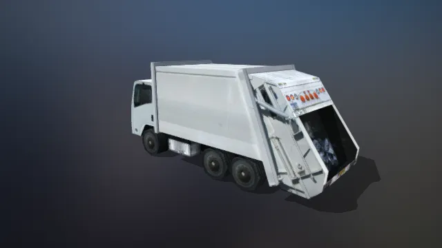 垃圾车 收集垃圾 运输垃圾 公共车辆