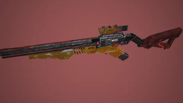 狙击枪 武器模型 pbr模型 游戏模型