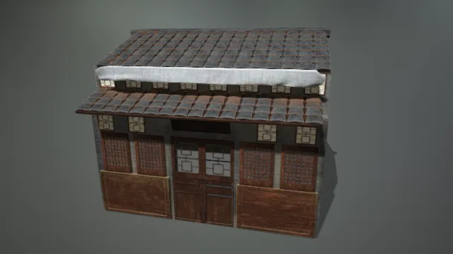 传统建筑 中国传统房屋 木头住宅 小木屋