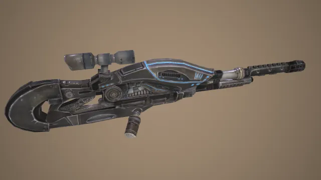 步枪 武器模型 pbr模型 游戏模型