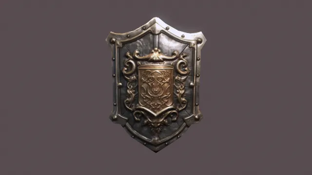 盾牌 武器模型 中世纪 pbr模型