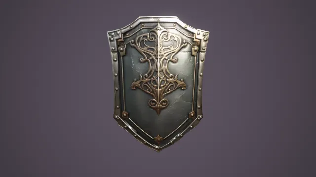 盾牌 武器模型 中世纪 pbr模型