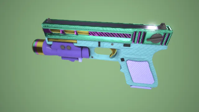 手枪 武器模型 pbr模型 游戏模型