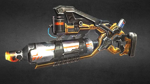 热能炮 枪械 武器模型 pbr模型 游戏模型