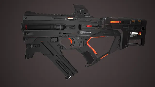 SF 紧凑型机枪 AK4 3D模型