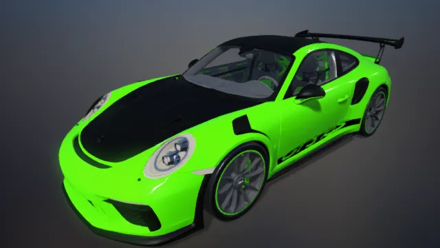 跑车 超跑 绿色轿车 汽车 车辆