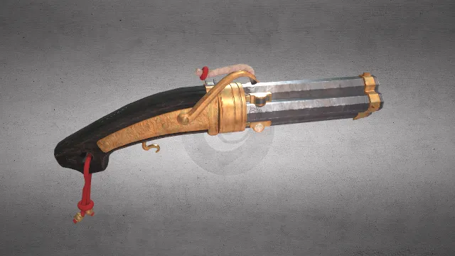 手枪 武器模型 pbr模型 游戏模型