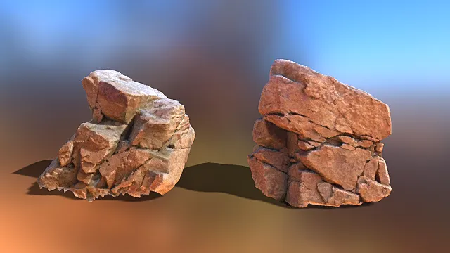 石块 仿真 页岩 花岗岩