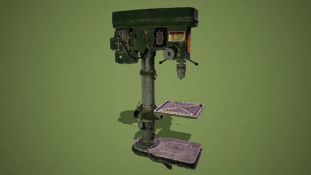 Z5140B 型立式钻床3D器械设备模型