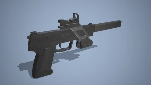 战术手枪 战术改装型手枪模型 军事装备 武器造型 枪械