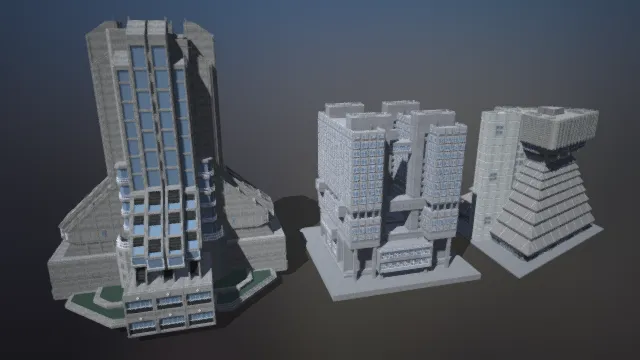 科幻都市建筑 未来建筑 科技城市 高大建筑 奇异建筑