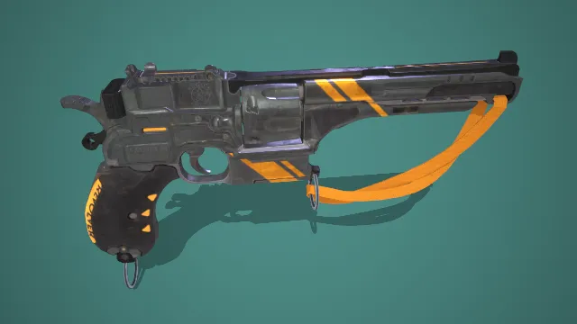 手枪 武器模型 pbr模型 游戏模型