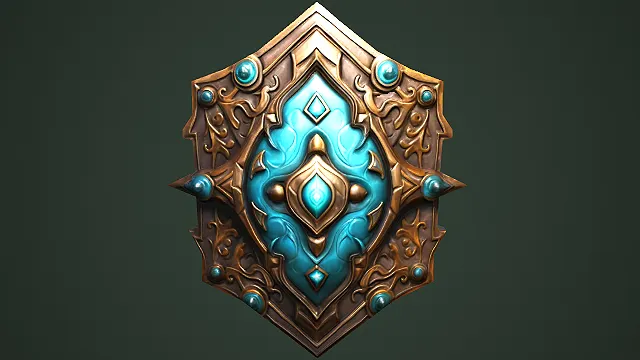 盾牌 武器模型 中世纪 pbr模型