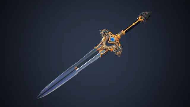 双刃剑 武器 科幻武器 pbr模型