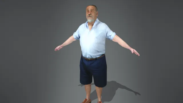 大肚翩翩老人 西方老人