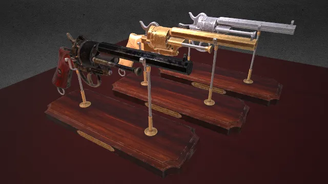 左轮 手枪 武器 枪械 武器模型 游戏模型 pbr模型