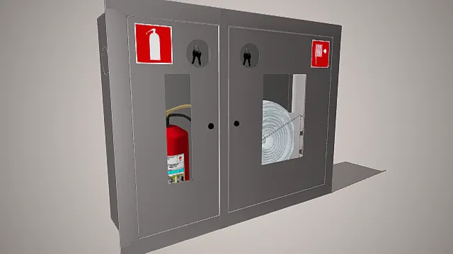 消防箱 消防设备 3D模型