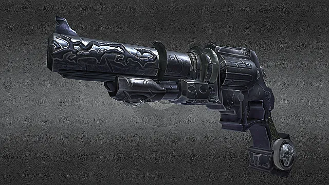 枪 游戏低模 轮盘 做旧 手枪