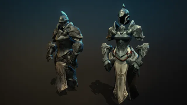 古代铠甲 男铠甲和女铠甲