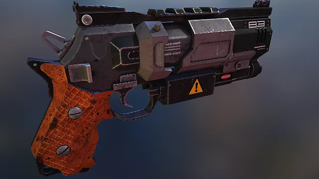 手枪 枪械 武器模型 pbr模型 游戏模型