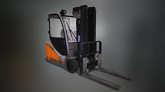 写实叉车 运输转移车辆