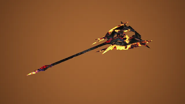 恐怖游戏武器暗黑恶魔战斧3D模型